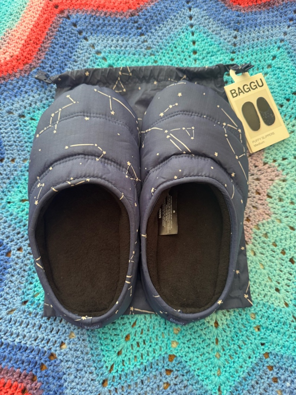BAGGU Puffy Slippers size M